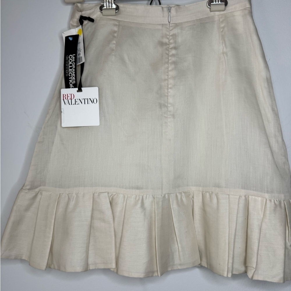 Red Valentino Linen Skirt – Size 40 (US 4/6) - Picture 9 of 16